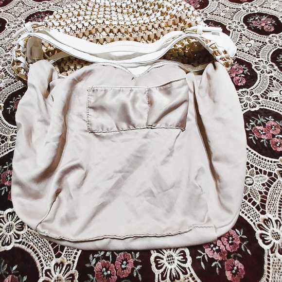 SHEVA BLINGY HOBO BAG WITH GOLD INLAY SEQUINS NWOT - Picture 9 of 9